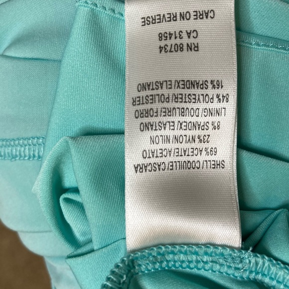 BCBGMAXAZRIA blue/teal anything dress up dress - Picture 12 of 12